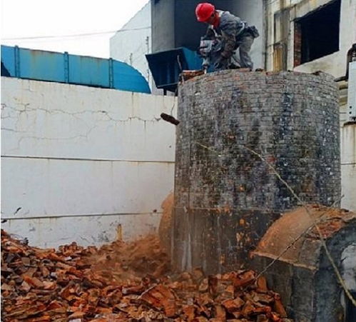 青州拆烟囱公司 具体施工方法
